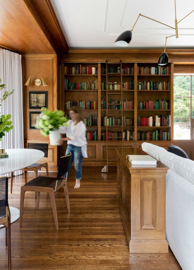 Four Point Design Build - A MODERN FAMILY LIBRARY RESTORED AND REIMAGINED