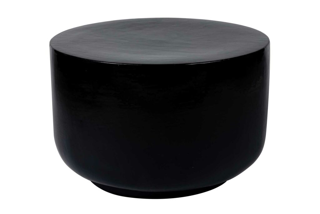 Serenity Grazed Side Table 20” – Jet Gloss Top / Coal Semi-Gloss Bottom-coal_1_main_web