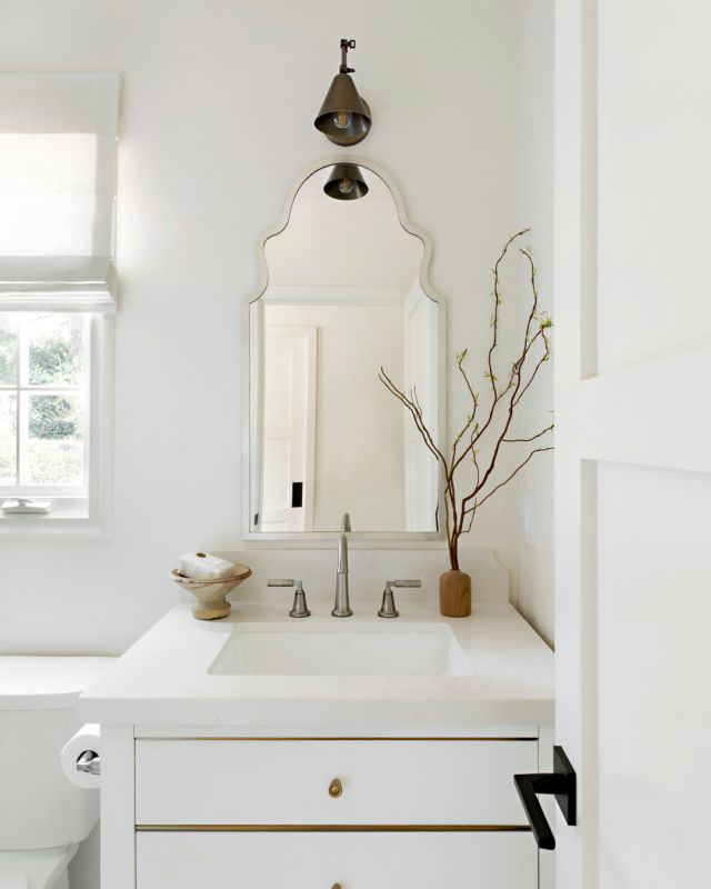 Today happens to be #InternationalDayofHappiness and that is exactly how we feel about this sweet little powder bathroom from our #napachicmeetshamptonsfarmhouse project. ​​​​​​​​​
Proof that small spaces CAN have a BIG IMPACT; especially when it comes to guest and powder bathrooms. 

Happy Happiness Day, lovelies!!! 

Architectural + Interior Design - Build @4ptdesignbuild
Photography @public311design

#cleanfreshmodern #interiorsforrealliving #losangeles #seekjoy
